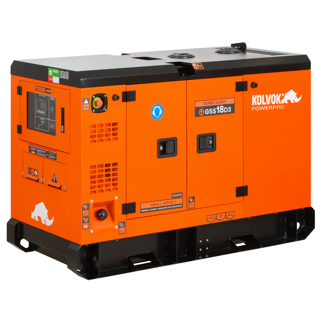 Generador Eléctrico diésel Trifásico 18 KVA Kolvok GSS18D3