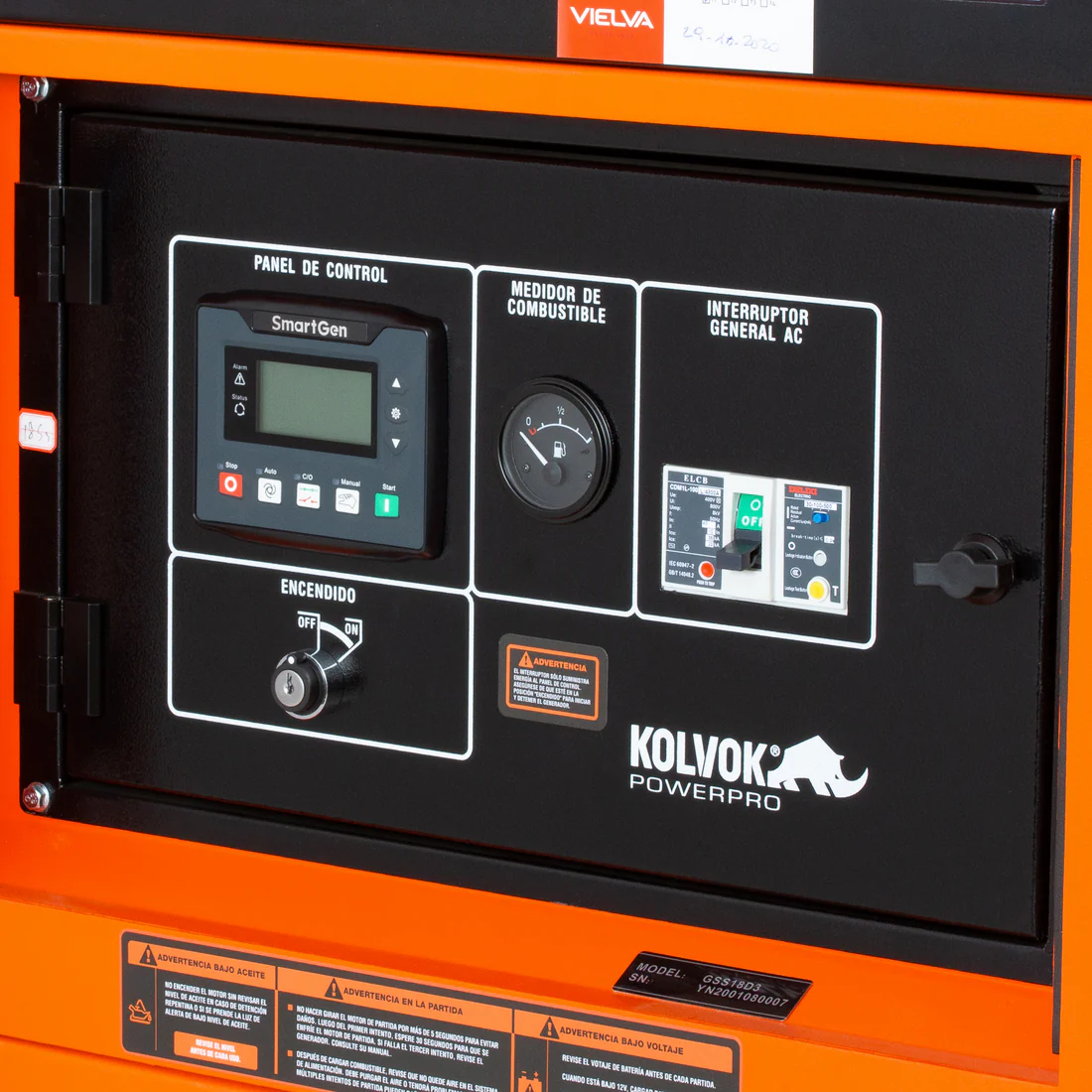 Generador Eléctrico diésel Trifásico 18 KVA Kolvok GSS18D3 - Imagen 6