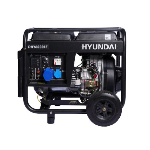 Generador Eléctrico 5,5 KW Hyundai Diésel 78DHY6000LE