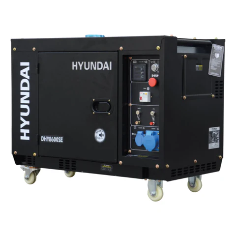 Generador Eléctrico 6,3 KW Hyundai Diésel 78DHY8600SE