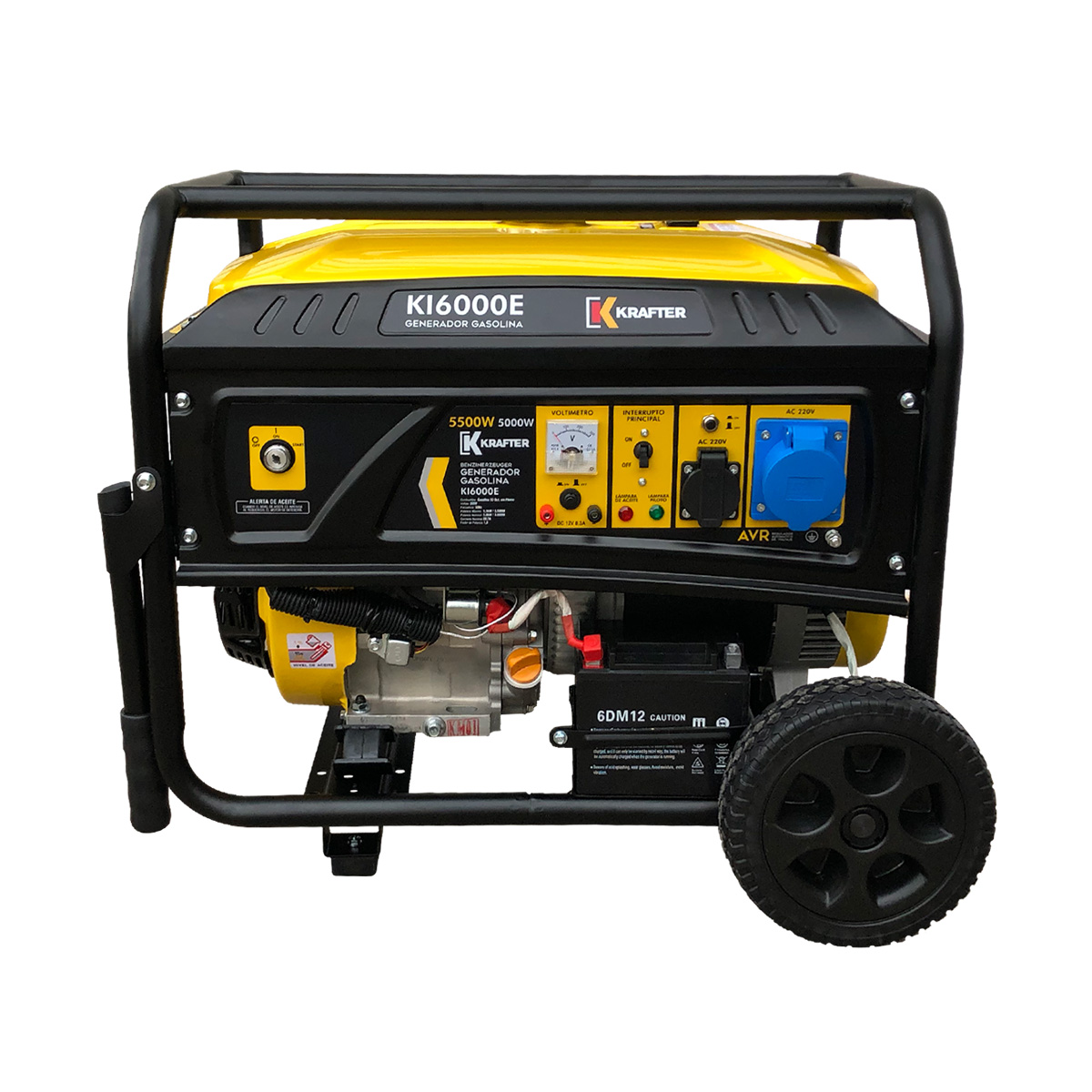 Generador Eléctrico Krafter 5,5 KVA Gasolina KI6000E
