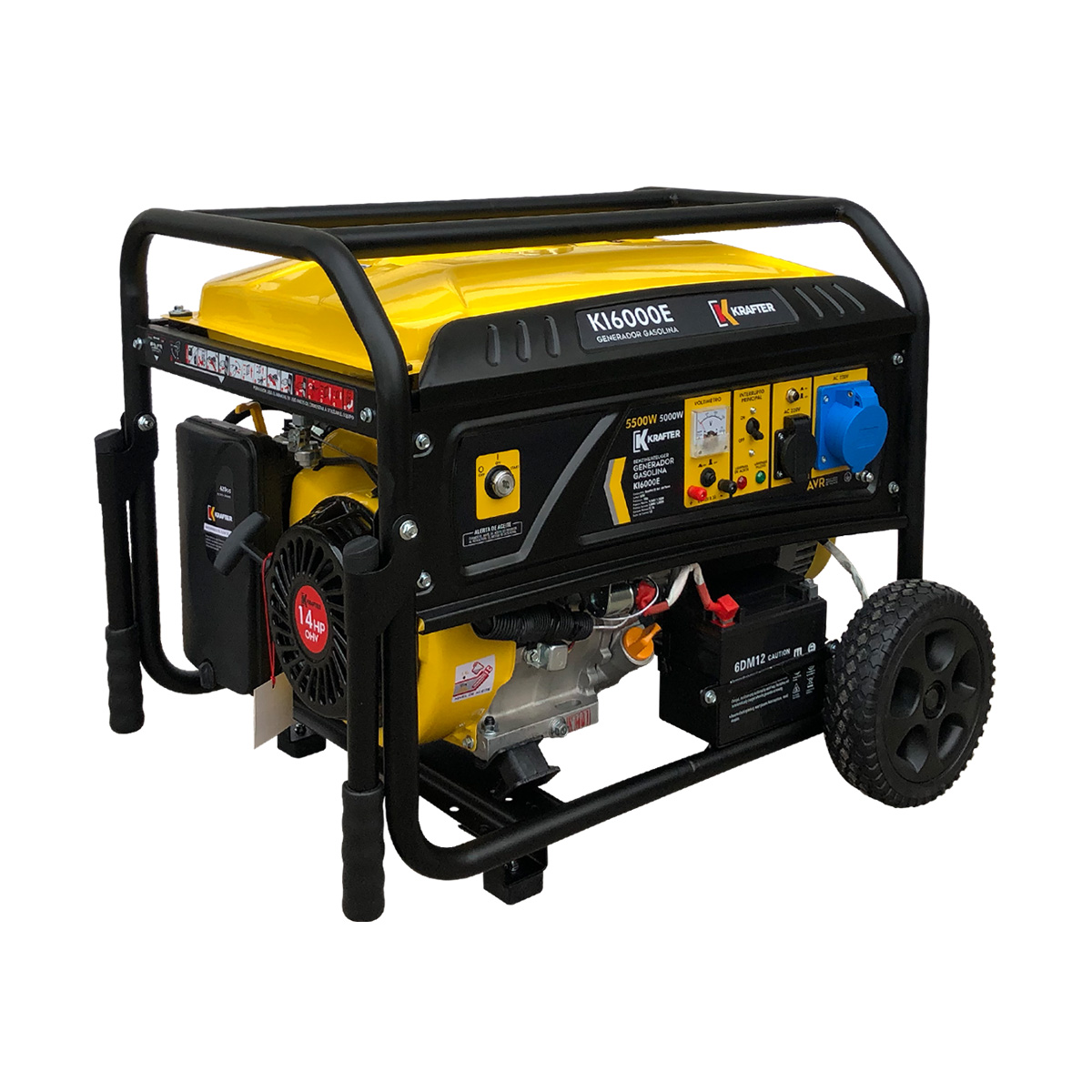 Generador Eléctrico Krafter 5,5 KVA Gasolina KI6000E - Imagen 2
