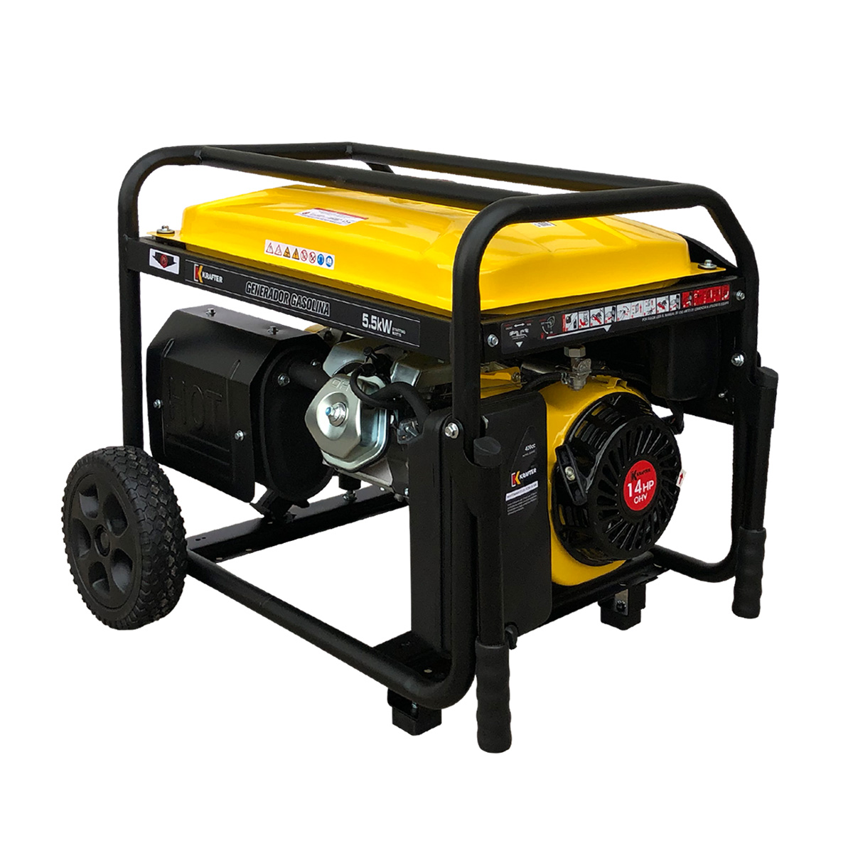Generador Eléctrico Krafter 5,5 KVA Gasolina KI6000E - Imagen 3